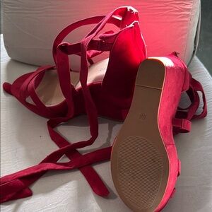 Torrid Red Velvet Flats Loafers